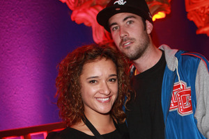 Keisha Castle Hughes and Michael Graves. Photo / Herald on Sunday