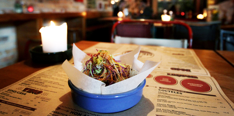 Mexico's pulled pork soft shell taco with pineapple, chilli and salsa. Photo / Sarah Ivey