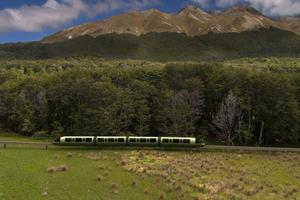 Concept picture for a proposed monorail and combined transport project from the Infinity Investment Group linking Te Anau to Central Otago in the South Island. Image / Infinity Investment Group