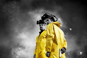 Aaron Paul and Bryan Cranston from TV show Breaking Bad. Photo / Supplied