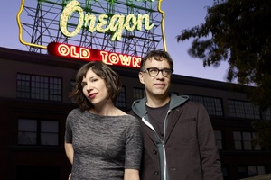 HEROES: Fred Armisen and Carrie Brownstein play all the characters in Portlandia's, a satirical comedy which pokes fun at Portland's alternative subculture. Photo / Chris Hornbecker