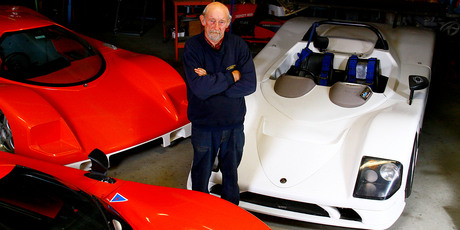 Bruce Turnbull , inventor of the Saker sports car. Photo / Gary Rodgers
