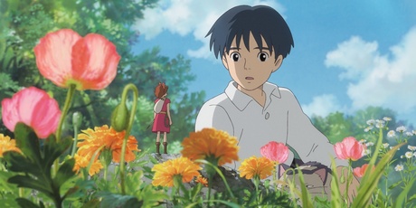 Human boy Shawn (voice of David Henrie) is astonished when he visits the garden and discovers Arrietty (voice of Bridgit Mendler). Photo / Supplied