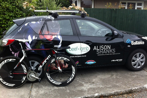 Alison Shanks' car, posted on Twitter.