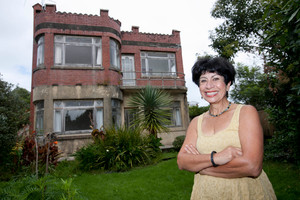 Munjula Andrews at her Mount Eden castle. Photo / Chris Loufte