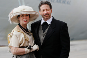 Mary Beth Crocker Dearing, her husband Tom Dearing and 1307 others will experience shipboard life including meals and music as it would have been aboard the Titanic in 1912. Photo / AP
