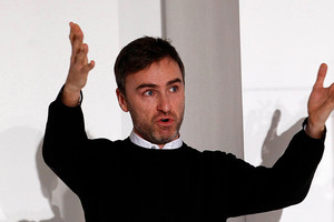 Belgian designer Raf Simons has taken over from John Galliano at Dior.
Photo / AP