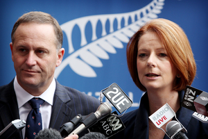 Australia's business leaders wish their Prime Minister, Julia Gillard, was more like John Key when it comes to introducing business-friendly policies. Photo / Greg Bowker