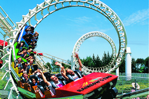 A rollercoaster at Rainbow's End. Photo / Supplied