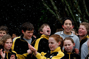 The Antarctic blast last year bought snow to Auckland. Photo / Brett Phibbs
