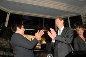 Metiria Turei and Russel Norman on election night, 2011. Photo / Michael Craig