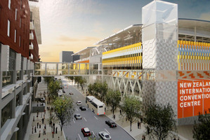 An artist's impression of SkyCity's proposed International Convention Centre to be built in the Auckland CBD. Photo / Supplied