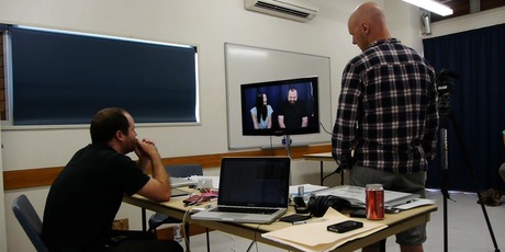 The winning team hold auditions.