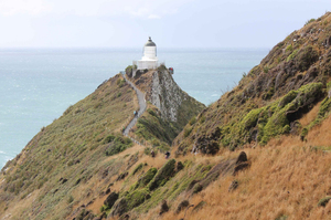 The walkway to the Catlins' Nugget Point lighthouse. Photo / Jill Worrall