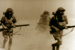 An image of troops of the NZ 24 Battalion in North Africa.