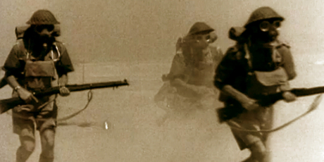An image of troops of the NZ 24 Battalion in North Africa.