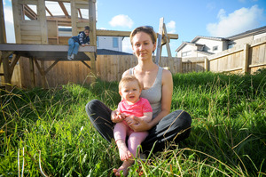 Helga Nikolsky, with children Sasha 6 and baby Selena, 10 months, want to buy a new house.
Photo / Jason Dorday