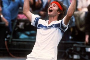 John McEnroe let the racquet do the talking - well, not all the time. Photo / AP