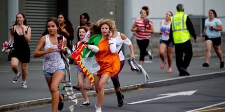 Teenage boy band One Direction proved elusive to about 200 excited fans at Auckland International Airport. Photo / Dean Purcell