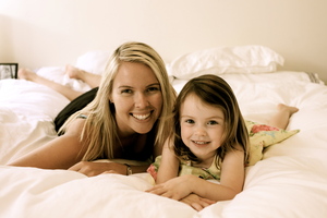 Heather Keats and daughter Emma. If Heather had stayed in her radio job she'd have missed Emma's formative steps. Photo / Supplied