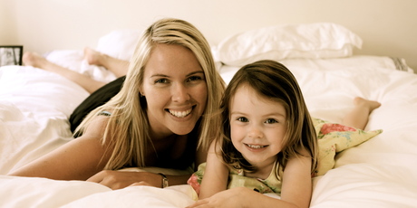 Heather Keats and daughter Emma. If Heather had stayed in her radio job she'd have missed Emma's formative steps. Photo / Supplied