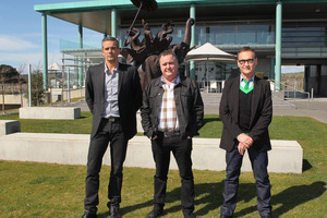 From left, Josh Emett, Simon Gault and Rae McVinnie.
Photo / Supplied