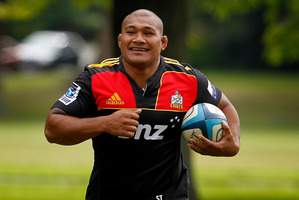 Chiefs player Sona Taumalolo. Photo / Christine Cornege