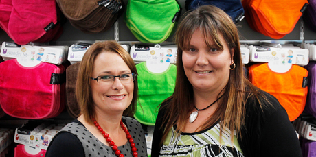 Mum 2 Mum's Jo Keall (left) and Jo Bond have their eyes on new markets, such as aged-care. Photo / Christine Cornege