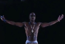 Tupac's return to the stage was the talk of the festival. Photo / Youtube 
