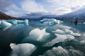 Norwegian Boerge Ousland, who has skied alone across the Arctic Ocean and the Antarctic, says he would recommend anyone planning a trek to the North Pole in a few years' time to bring a kayak. Photo / Thinkstock