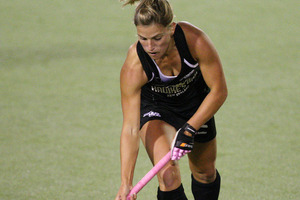 Blacksticks Gemma Flynn in action. Photo / Wayne Drought.