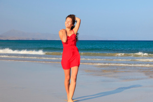 Men believe they're more likely to have success with a woman in red.
Photo / Thinkstock