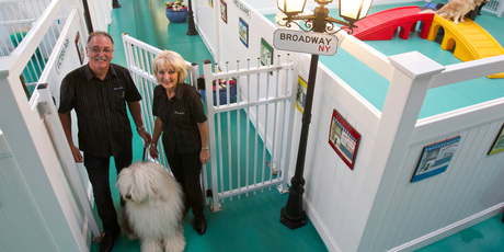 Rob and Carole Ellis started their boarding pet-care enterprise in a former electrical warehouse in Mt Wellington. Photo / Richard Robinson