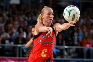 Laura Langman of the Magic during the ANZ Championship match between the Melbourne Vixens and the Waikato Bay of Plenty Magic. Photo / Getty Images