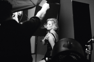 Kate Moss on the photo shoot for Dior Addict. Photo / Supplied