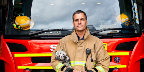 Peter Wilding, who runs the New Zealand Fire Service's fire awareness and intervention programme. He says not all kids are deliberate arsonists. Photo / Neville Marriner