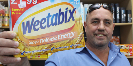 Bob Wren says he has received 'tonnes of support' for refusing to pull Weetabix from his shelves. Photo / APN