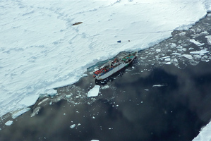 A vessel travels through the Ross Sea. Photo / Supplied