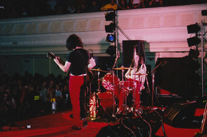 The White Stripes play the Wellington Town Hall. Photo / Henrietta Harris