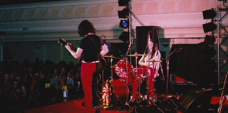 The White Stripes play the Wellington Town Hall. Photo / Henrietta Harris The White Stripes play the Wellington Town Hall. Photo / Henrietta Harris
