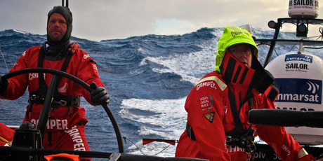 Camper with Emirates Team New Zealand. Photo / Hamish Hooper.