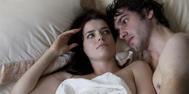 Roxanne Mesquida and Matt Whelan from the film The Most Fun You Can Have Dying. Photo / Supplied