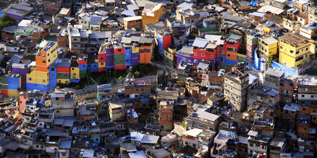 Rio de Janeiro's sprawling favelas (slums) are built from whatever materials can be found. Photo / Thinkstock
