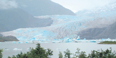 The beautiful Mendenhall Glacier. Photo / Jared Savage
