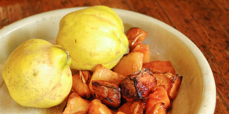 Roasted quince. Photo / Jason Dorday