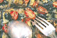 Tomatoes and aubergines feature heavily in Neapolitan cooking. Picture / Peter Scott Tomatoes and aubergines feature heavily in Neapolitan cooking. Picture / Peter Scott