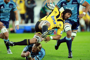 Victor Vito was imperious for the Hurricanes against the Blues. Photo / Getty Images