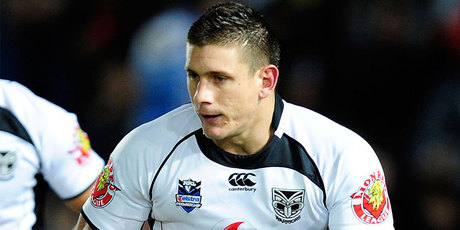 Jacob Lillyman was injured 10 minutes into the Warriors' first pre-season trial match. Photo / Getty Images.