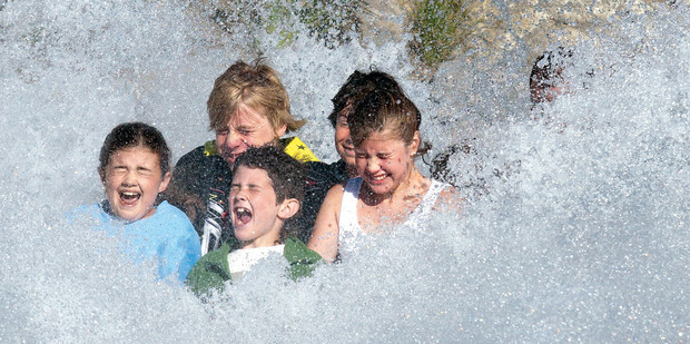 The Big Splash at Rainbow Springs Kiwi Wildlife Park in Rotorua. Photo / Supplied