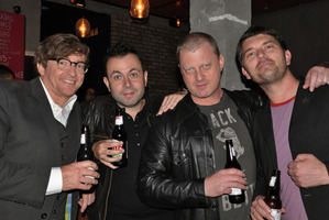 Comedians Rhys Darby, Dan Willis, Adam Ethan Crow and Reuben Lee. Photo / Supplied